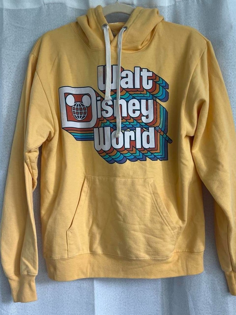 Disney Yellow Walt Disney World Retro Logo Hoodie - Men's